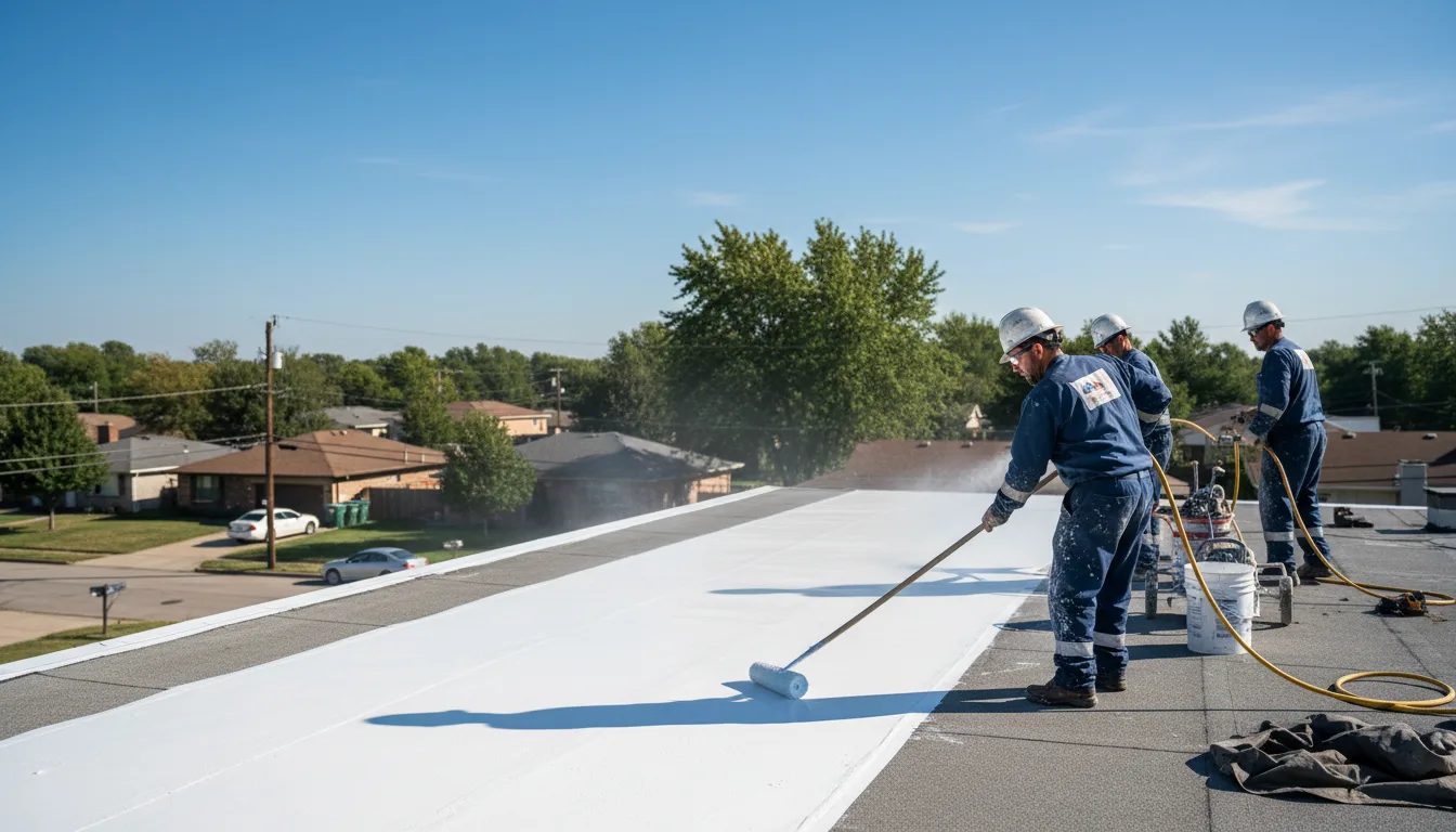 Commercial roof coating in Hopedale, MA near me